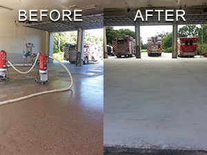 Concrete Prep Before and After